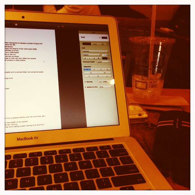 What my workspace looks like at Caribou